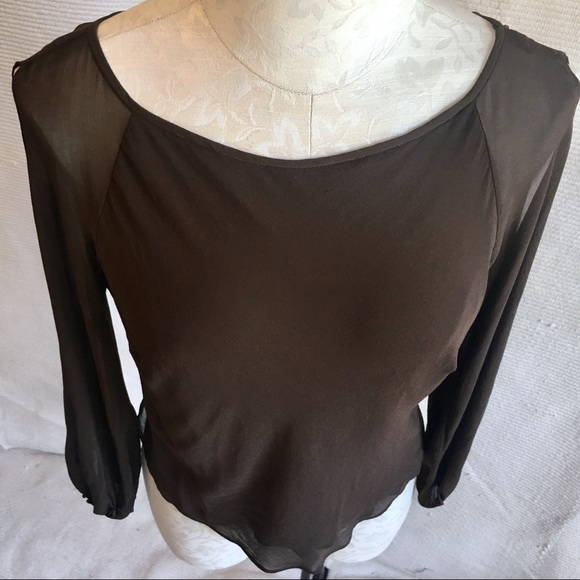 Nicole Miller Silk Blouse Cold Shoulder VTG 90s - Picture 8 of 8